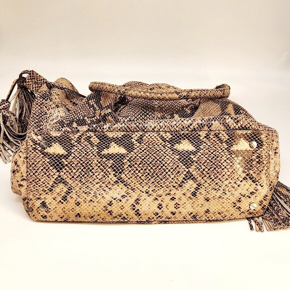 Michael Kors Python-Embossed Leather Tote Bag - Picture 4 of 6